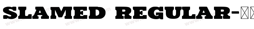 Slamed Regular字体转换